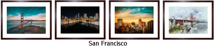 San Francisco Framed Prints